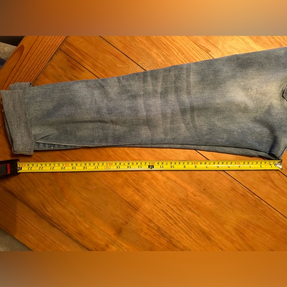 KUNMI Ripped High Waisted Boyfriend Jeans Loose Fit Distressed Stretchy Denim - Picture 5 of 7